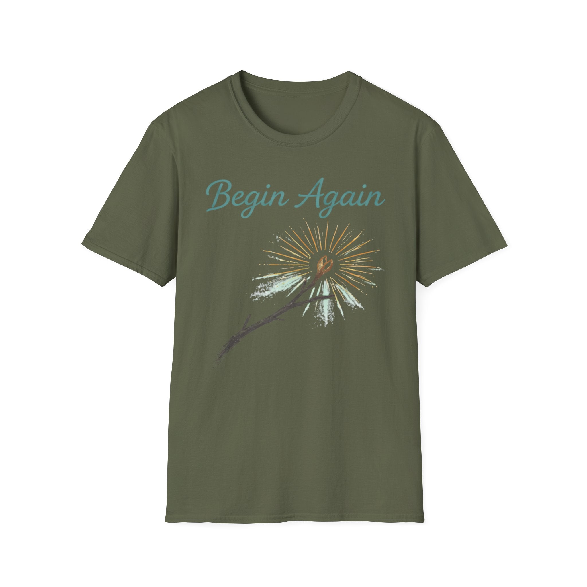 Begin Again T-Shirt — Inspirational Renewal & Growth Tee