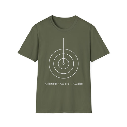 Aligned Aware Awake T-Shirt — Mindfulness & Spiritual Affirmation Tee